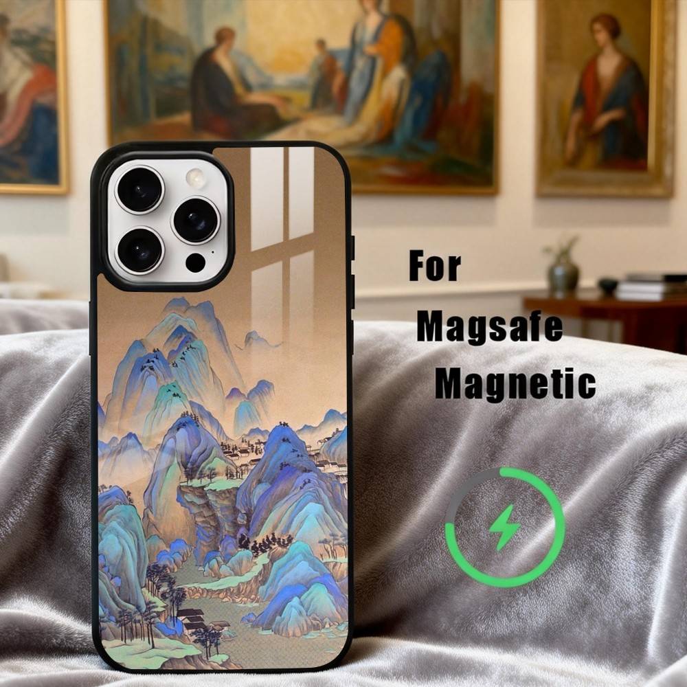 

C-Chinese-E l-landscape-E Phone Case For iPhone 17,16,15,14,13,12,Plus,Pro,Max for Magsafe Magnetic Wireless Charging iPhone16PROMAX