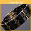 Steel Gold Color Jewelry Stainless Classic 10mm Width Ceramic Chain Health Magnetic Bracelet Man Friendship Mens Bracelets