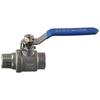 NPT Thread 304 Stainless Steel Ball Valve 1/2" Silver Gas Valve 1000 WOG Female X Male Shut-Off Switch Gas