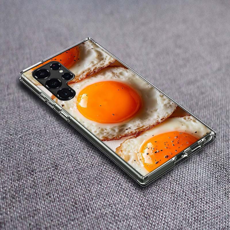 

Delicious Egg Recipes for Breakfast Phone Case For Samsung Galaxy S24 S23 S21 S20 FE S22 S26 Ultra S25 Edge S10 Plus Cover Clear Samsung S22 Ultra