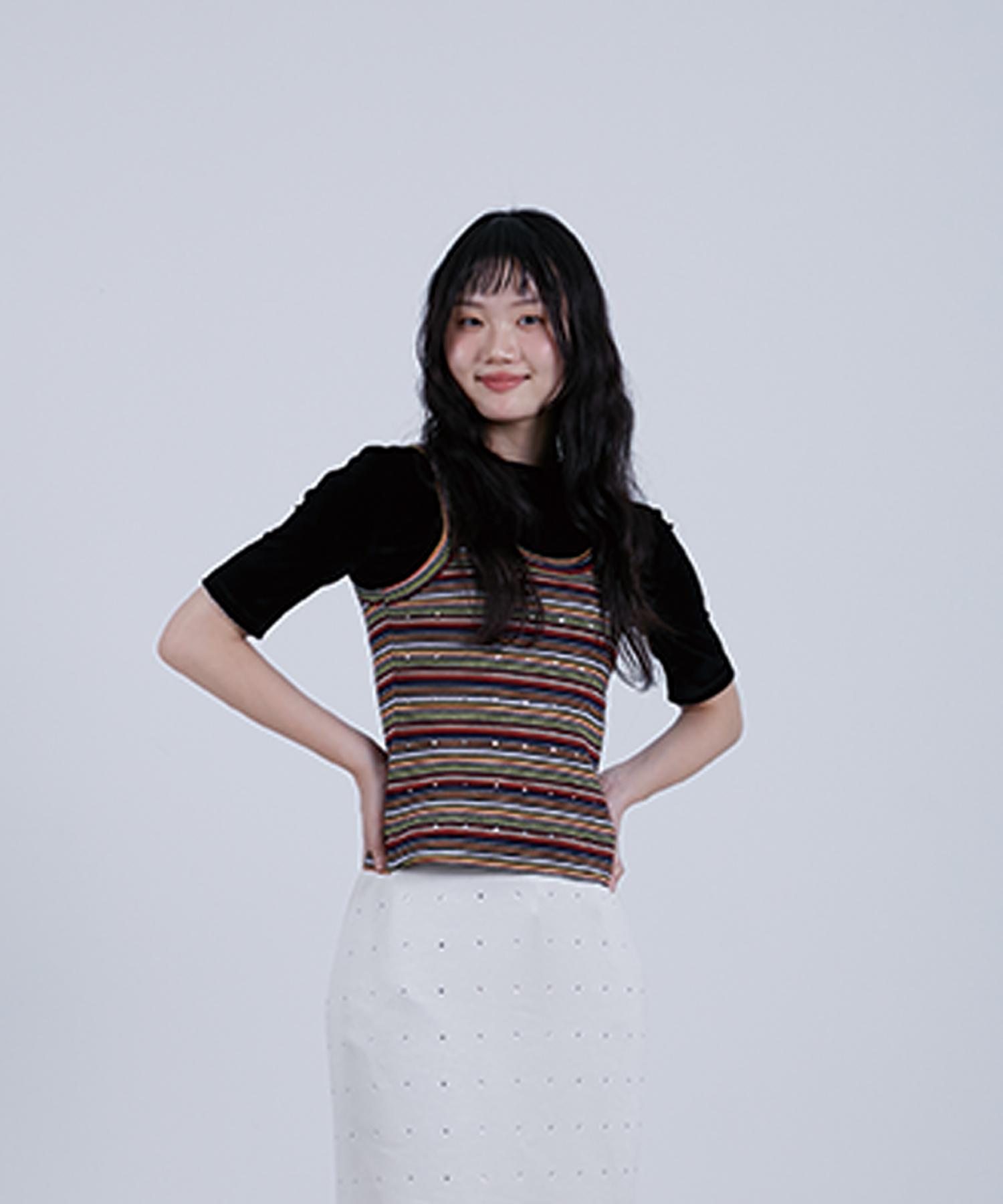 Cotton Rivers Club Hotpiece Striped Sleeveless (Navy) Navy/Onsize