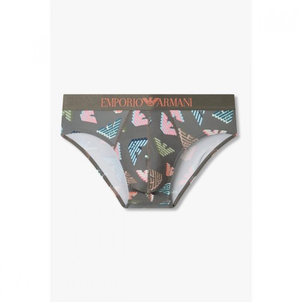 

Emporio Armani Men S 3d Logo Pattern Print Brief 0816111022 S(95)