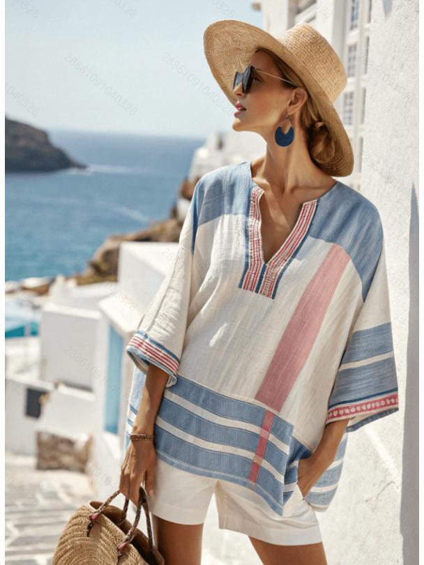 

Women s Holiday Style 3D Print V-Neck Casual Shorts Set Small