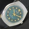 VINTAGE ORIS WINDING SWISS MENS REFURBISHED WRIST GREEN WATCH 558b-a296970-1