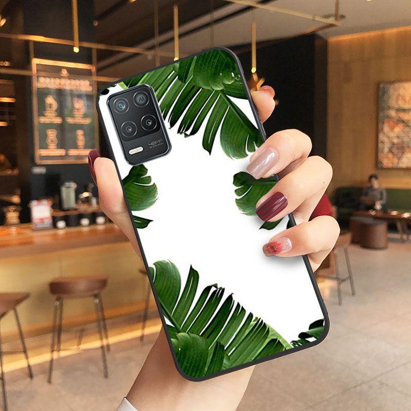 Funda Green Plant Leaves Shell Phone Cover For Oppo Realme 8Pro 6PRO 6i 7pro 9i 9pro C11 C21Y C21 C25Y C25S C3 Q3S XT Case Coque
