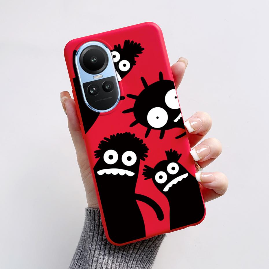 For OPPO Reno 10 5G CPH2531 Case Stylish Pattern Soft Silicone Phone Cases for Oppo Reno10 Pro Global 2023 CPH2525 Back Cover