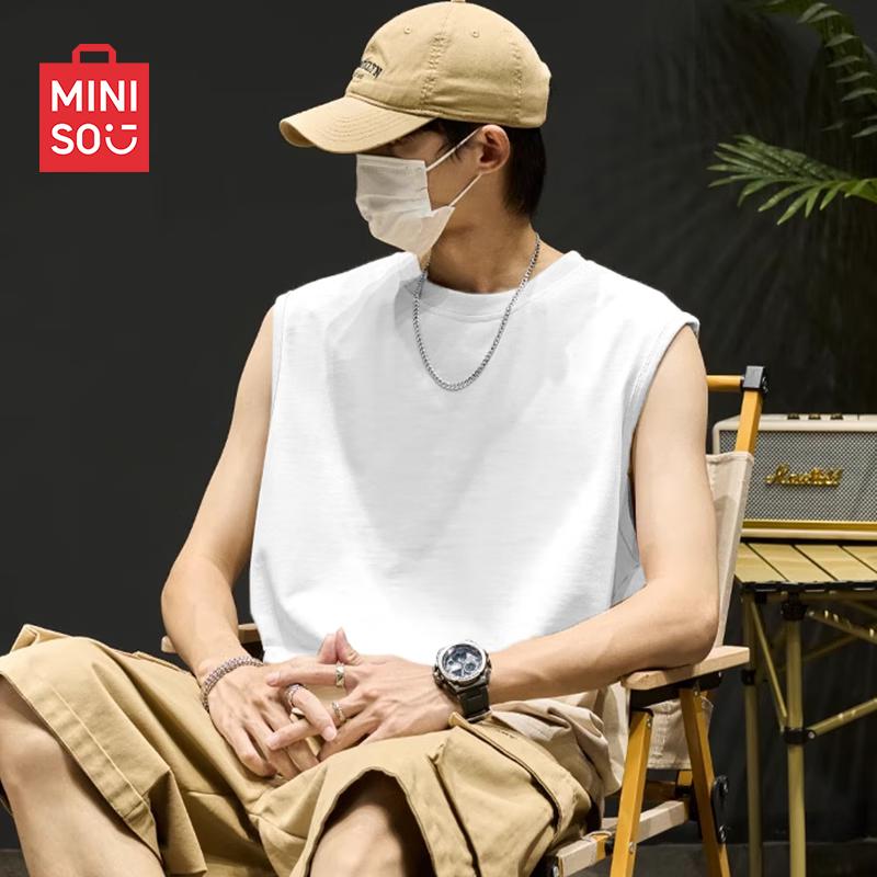 MINISO Men's Cotton Sleeveless T-shirt