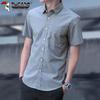 Herren Kurzarm Business Casual Hemd