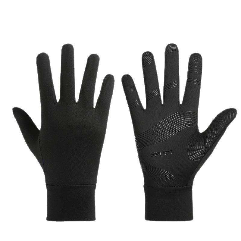 Men's Windproof Touchscreen Ski and Running Gloves - Non-Slip Outdoor Sports Gear for Spring and Autumn.