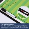 1Set Soccer Ball Tactical Board Magnetic Football Coaching Clipboard Training Match Portable Football Coach Strategy Board