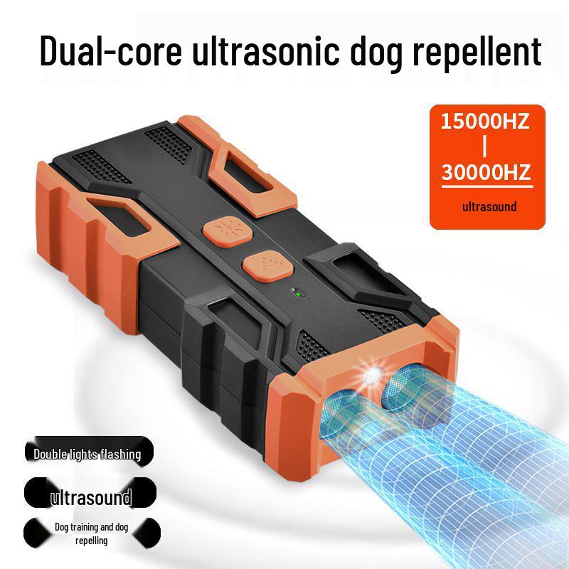 Dispositif Portatif Ultrasonique Haute Puissance Anti-Aboiements & Dressage de Chiens