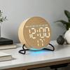 Temperature Display Digital LED Clock Plastic Bedside Wake-up Clock LED Electronic Watch  Bedroom