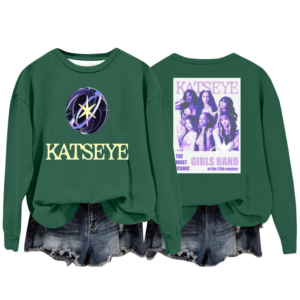 Damenmode Lässiges Langarm Locker Bedrucktes Sweatshirt