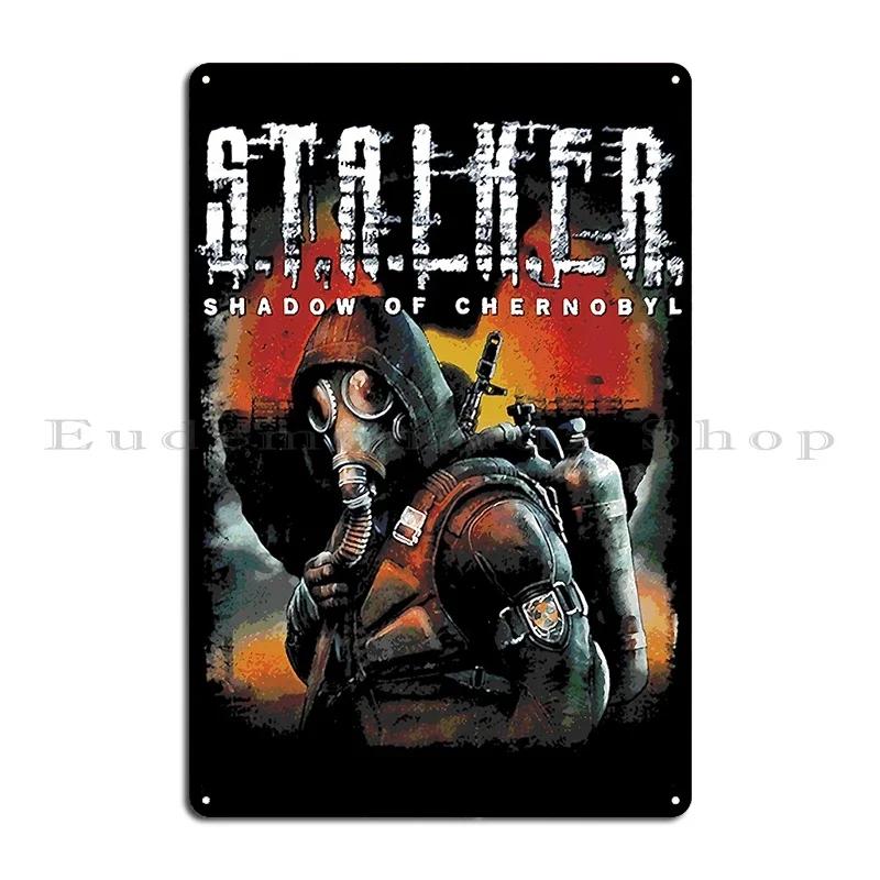 Stalker Heart Of Chernobyl Game Art Metal Plaque Designs Cinema Wall Cave Club Pub Tin Sign Poster