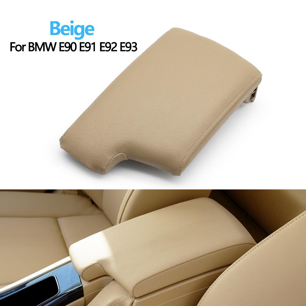 LHD Central Console Storage Box Armrest Case Leather Cover For BMW 3 Series E90 E91 E92 E93 318 320 325 328 2005-2012