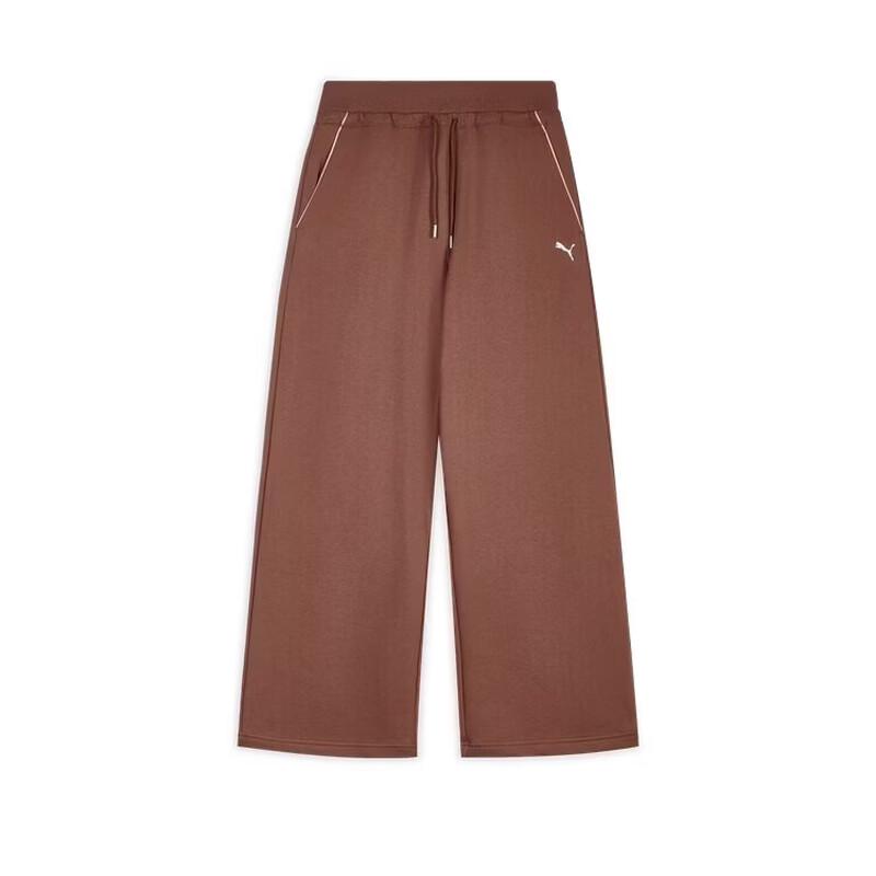 PUMA Women s Loose Straight Knit Wide-leg Long Pants L