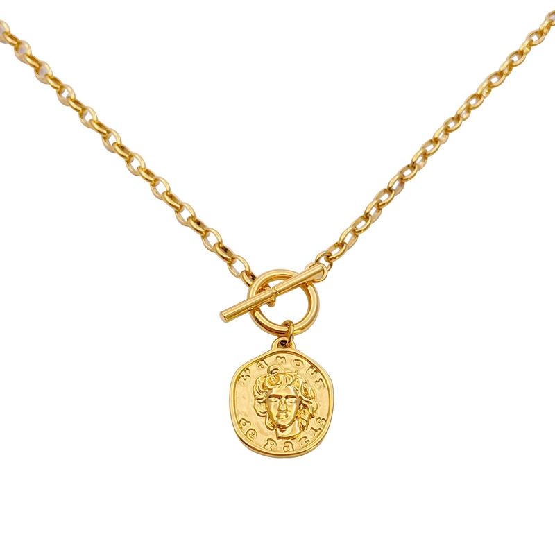 

Ретро огонь лаковый принт аватар свитер цепь осень и зима универсальный нишевый ожерелья свитер ожерелье женский ins ветер