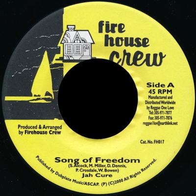 7-Zoll-Schallplatte JAH CURE – Song Of Freedom FH017 Firehouse Crew 2000 Jamaica Reggae, Ska & Dub (verwendet)