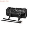 Y4UA Storage Universal Roll Bag Motorcycle Front Bag Vintage Saddlebag