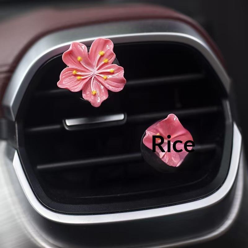 

Cherry Blossom Car Vent Air Freshener Clips, Multi-Color Flower Decorative Clips for Car Interior & Fragrance Diffusion розы красного