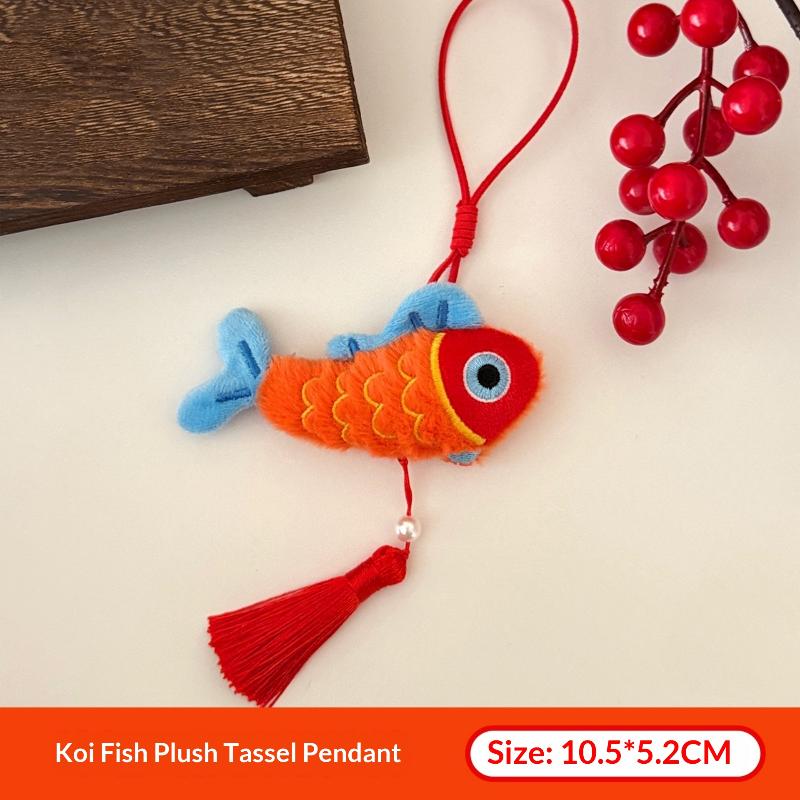 Cute Cartoon Plush Tassel Pendant Kawaii Plush Doll Car Lanyard Backpack Decoration Door Handle Pendant Accessories Gifts