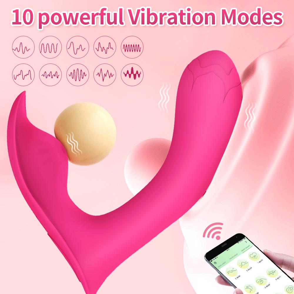 APP Control Wearable Panty Vibrators Adult Sex Toys for Women Clit Mini Vibrator with 10 Vibrating Modes Vibrating Penis Anal Dildos Sex Maching