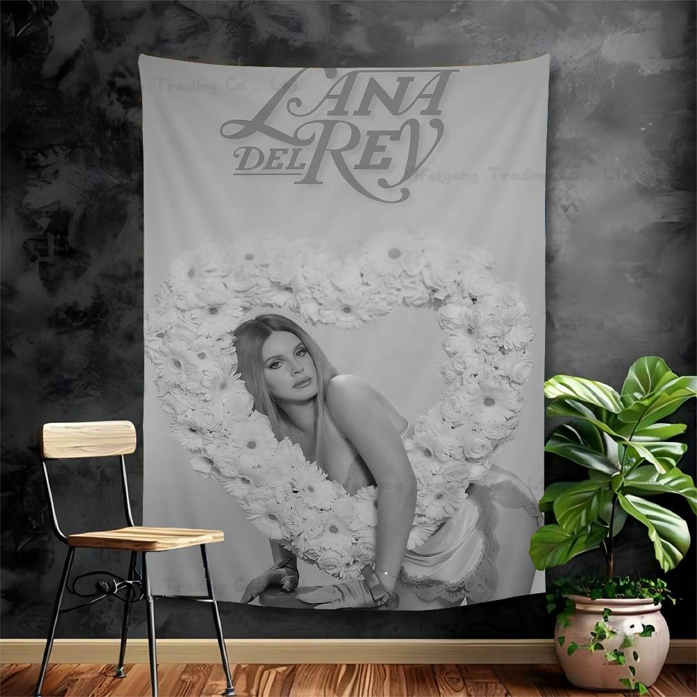 

Lana Del Rey Retro Printed Large Wall Tapestry Hanging Tarot Hippie Wall Rugs Dorm Home Decor 74x94cm(29x37in)