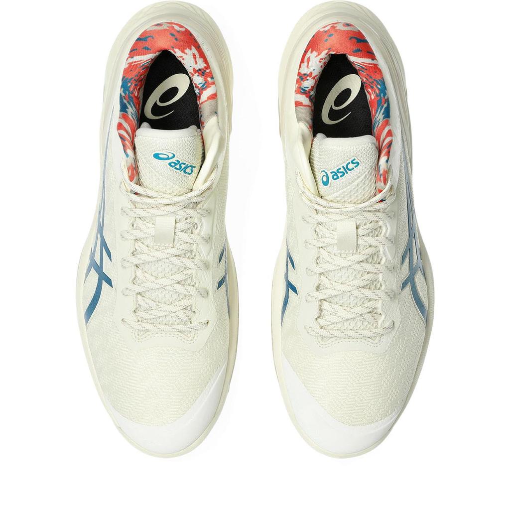 ASICS GELBURST 28 Basketball Shoes Unisex Size 751 Sea Size 2E (1063A099), Adult, (Ivory/Deep Teal), 28.5 cm,