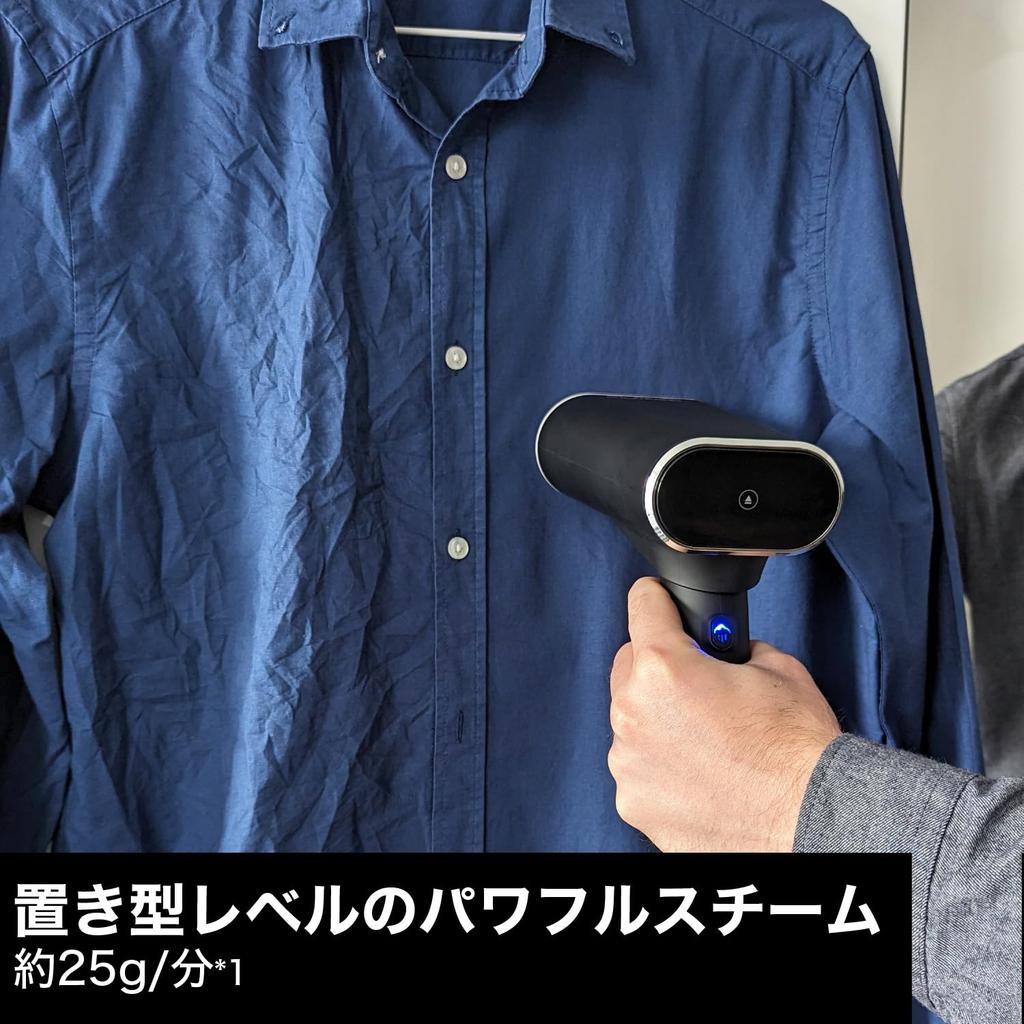 SteamOne FOLDABLE Garment Steamer, Foldable, Powerful 24g Steam, 15-Second Start-Up, Two Tank Sizes, Ceramic, Safety Shut-Off Function, JPFD130B