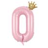 Princess Birthday Birthday Number Ballons Girls Pink Crown Balloons New Jumbo Number Balloon