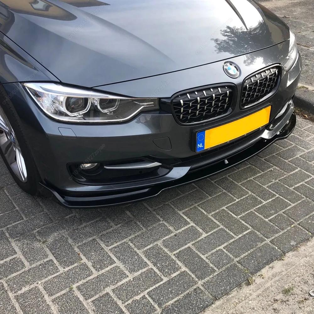 Car Front Bumper Lip Spoiler Splitter Diffuser For BMW 3 Series F30 F31 2013-2019 Body Kit Tuning ABS Canard Lip Protector Cover