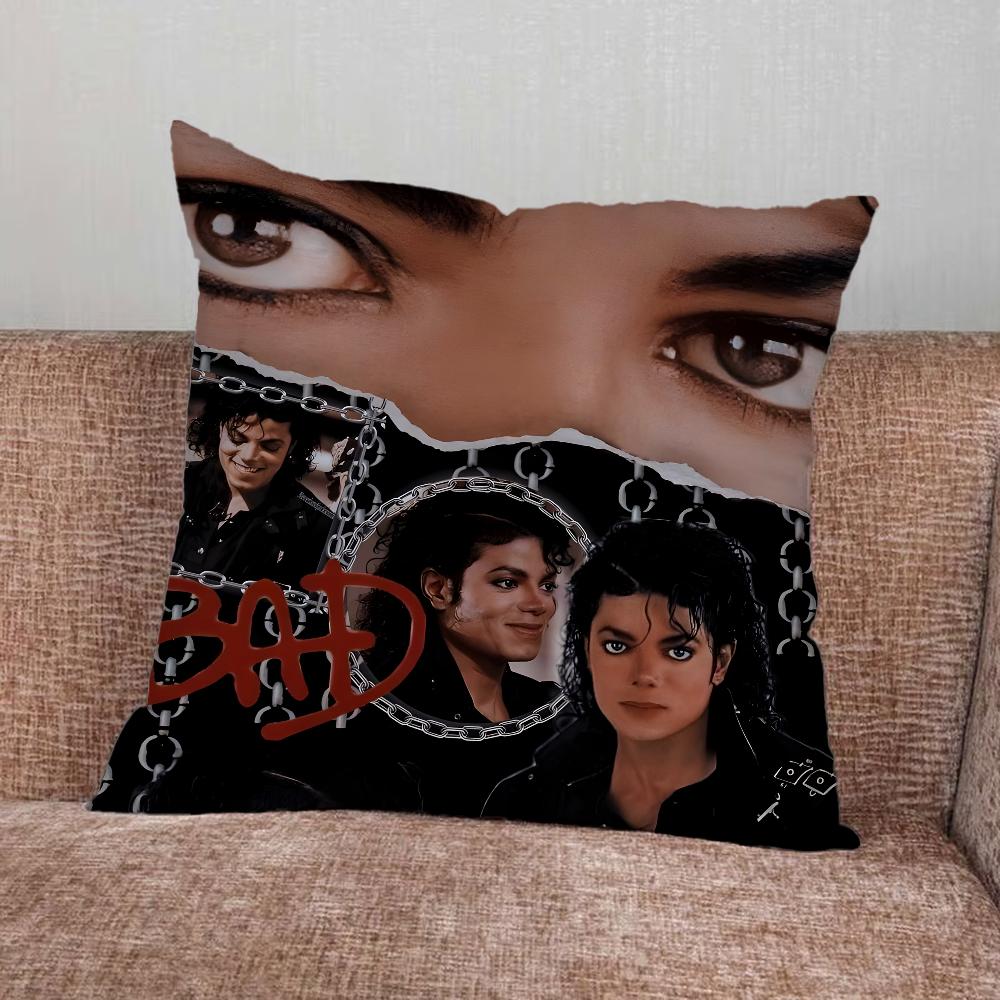 Singer M-Michael Jackson Pillow Case For Home Bedroom Car Office Decoration Living Room Sofa Cushion Cover Suitable