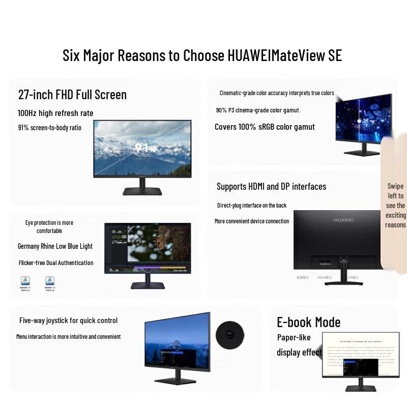 Huawei MateView SE IPS Monitor CN plug (adapter included)
