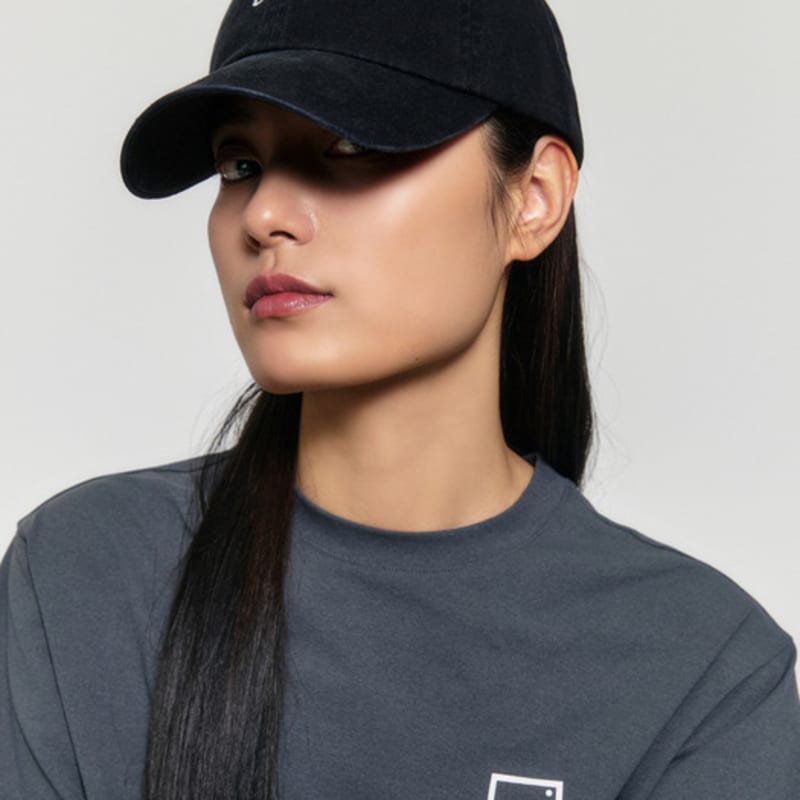 GOALSTUDIO GOAL EMBROIDERY BALL CAP-BLACK