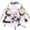 Honkai Elysia Maid Uniform Cosplay Costume Girl Anime Party Halloween Fan Outfit