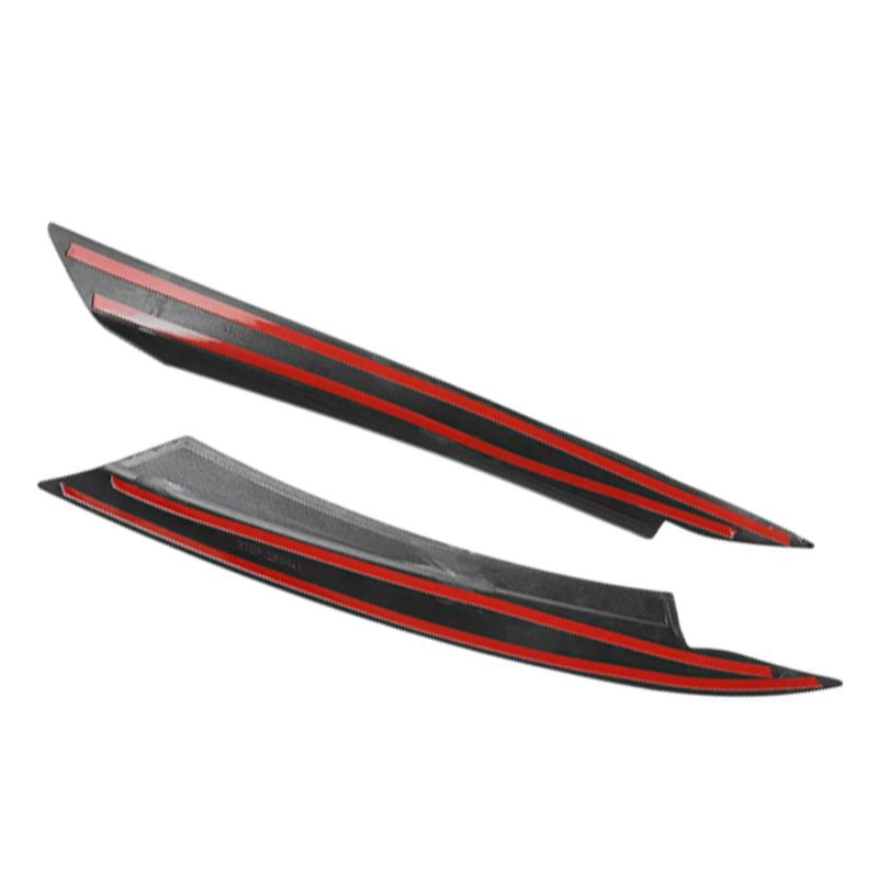 For VW Passat B7 2010 2011 2012 2013 2014 Car Glossy Black Headlight Eyebrow Eyelid Cover Decorative Trim
