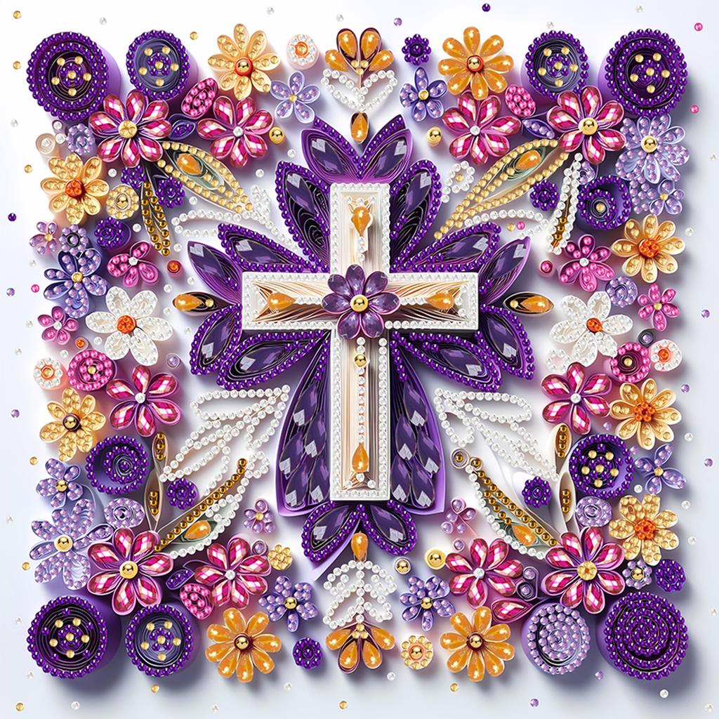 Abstract Special Shape Quilling DIY Partial Drill Diamond Art Kit 30x30cm Crystal Diamond Art for Adults Home Wall Decor