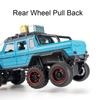 1:24 G63 6X6 Car NOMADISM Toy Mdoel Doors Opened Alloy Diecast Pull Back Sound Light Simulation Models Vehicle Toys Kid Gifts