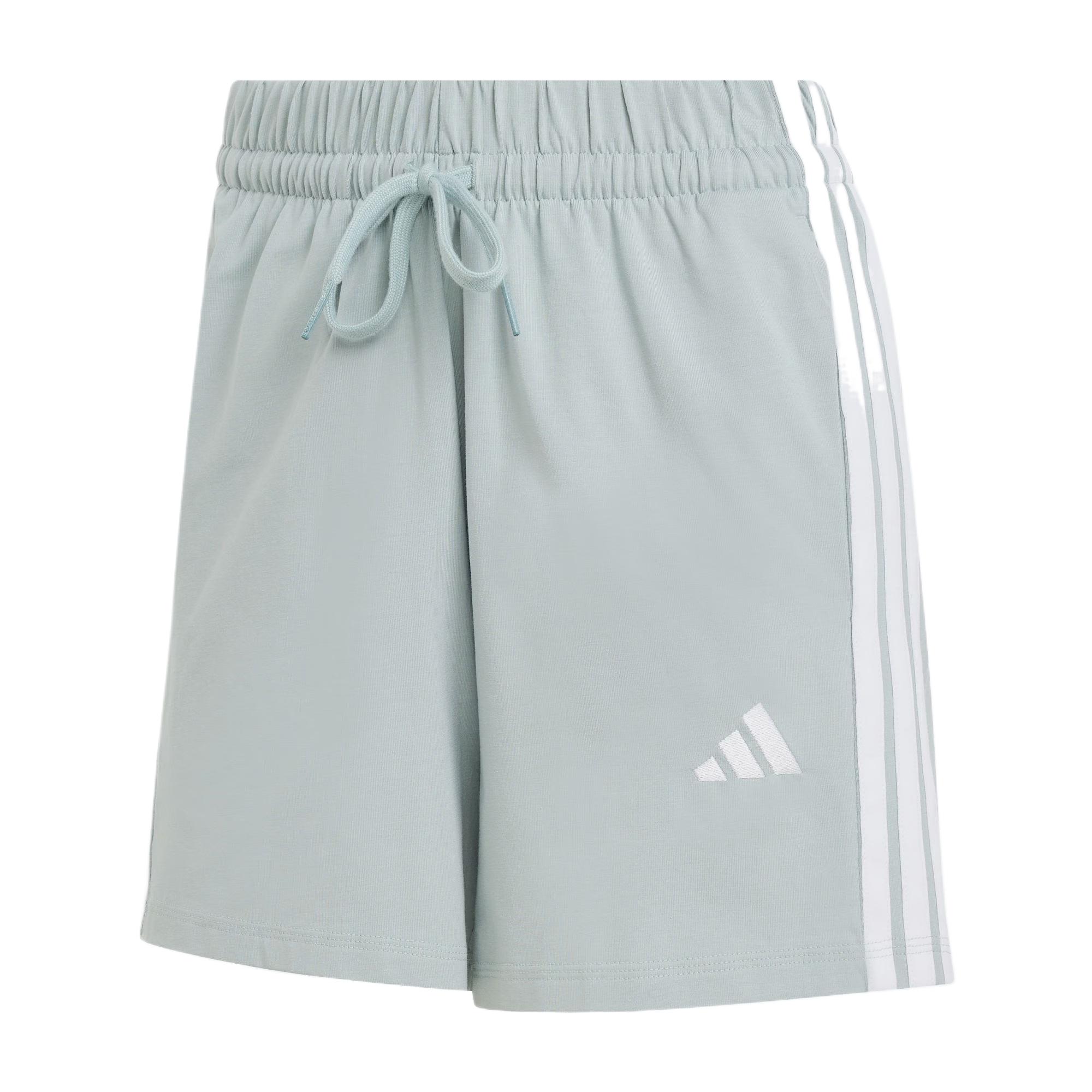 Adidas Essentials High-Waisted Three-Stripe Comfortable Soft Casual Shorts Women shorts KR2725 S
