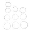 Wear Resistant 4mm Flat Transmission Belt for Classical Tape Players Easy Replacement Process 140-190mm Folded