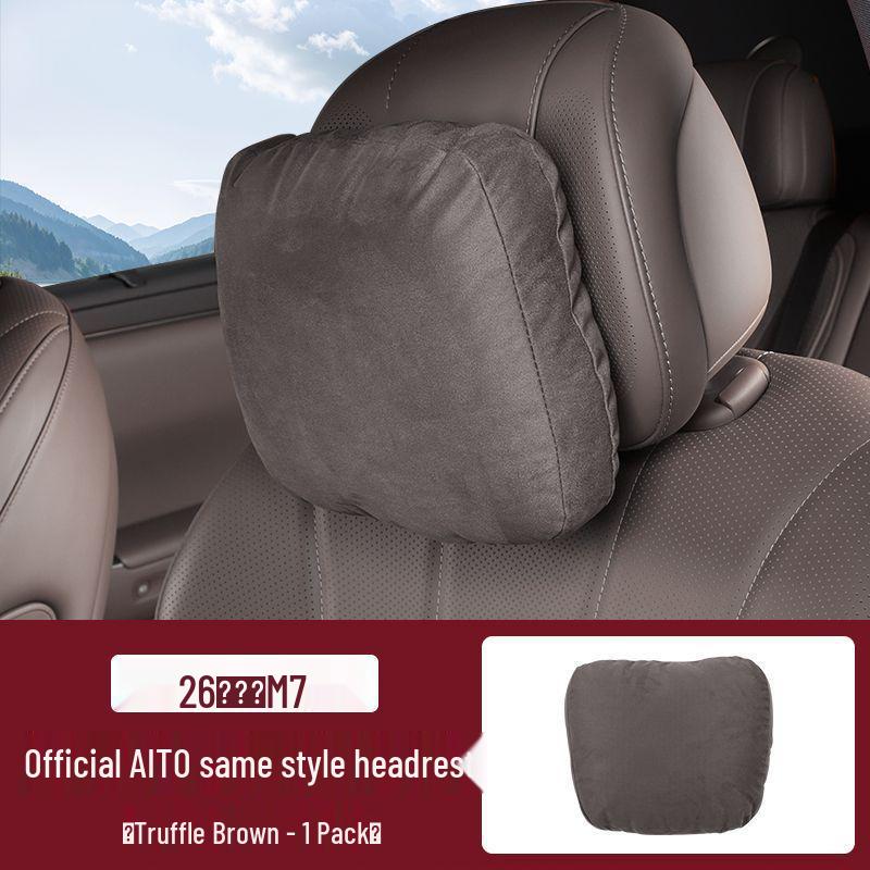 

Compatible with 26 AITO New M7 Models: Breathable Headrest Seat Cushion Pillow for Neck Support and Comfort. Standard