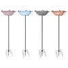 Solar Fountain Bird Bath for Outside Cascading Bird Bath Fountain Solar Powered Fountain Bird Bath with Metal Stake Attracts Birds for Garden Patio