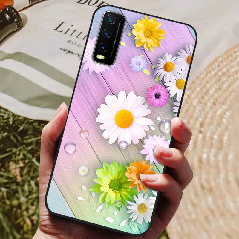 For Vivo Y11S Case Silicone Soft TPU Phone Cover For Vivo Y12s V2027 Case Cartoon Case Protective Bumper For Vivo V2032 Y11s