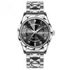 Men Quartz Watch Waterproof Date Week Luminous Wristwatch Stainless Steel Watch Business Clock