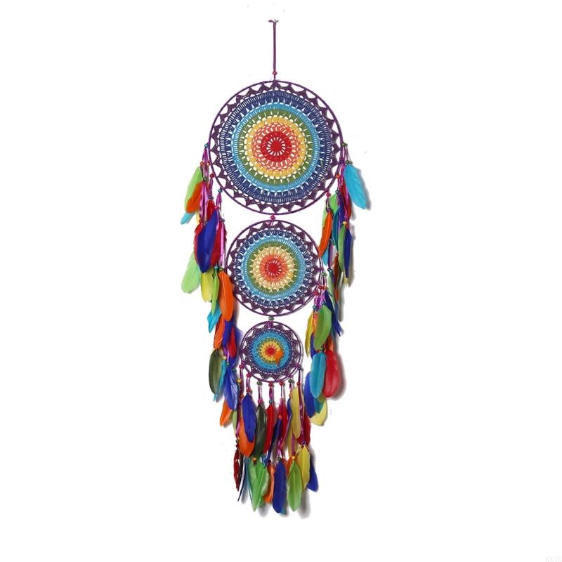 

Indian Three-ring Feather Dream Catcher Wall Handmade Wall Wedding Favor Bedroom Nursery Home Decoratiobn Supplies China Mainland