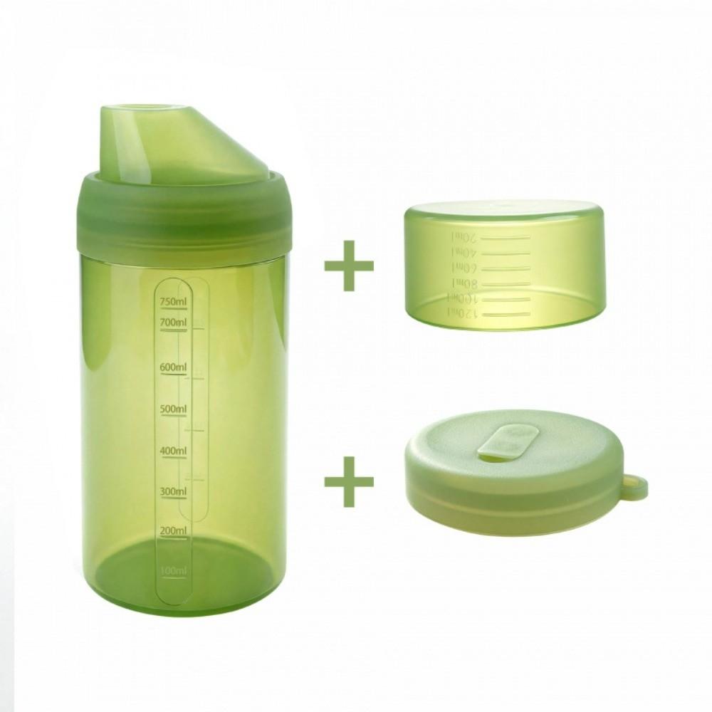 Leak-Proof Food Storage Cup Silicone with Scale Sealing Canister Detachable Lid Airtight Seal Oat Cup Refrigerator Storage