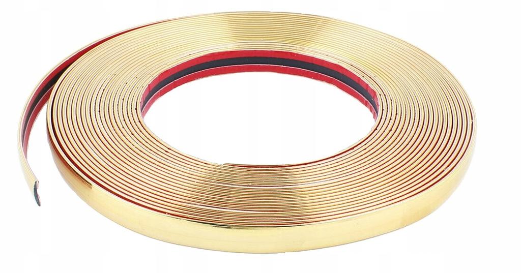 Listwy Elastyczne Chrom Taśma Złota Gold 26 Mm