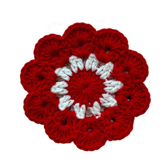 Handmade Crochet Flower Coaster Heat-Resistant Cup Mat for Mugs Glasses Soft Non-Slip Absorbent Table Protector Mat Cute Kitchen Desk