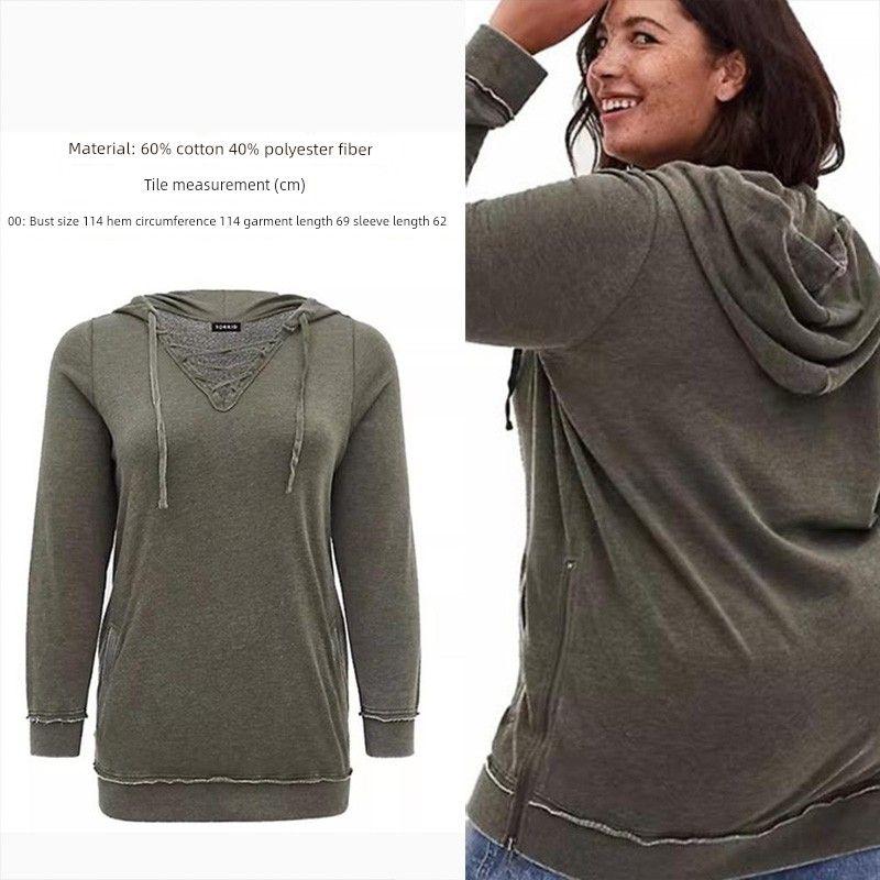 

Loose Christmas Red Terry Fleece Hooded Letters Sweater Light green US00