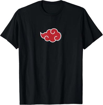 T-shirt Simbolo Nuvola Rossa Akatsuki Naruto Shippuden